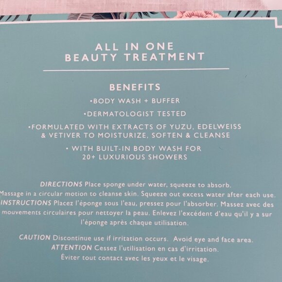 Spongellé Mystic Oud Body Wash Infused Buffer 20+ Uses Daisy Art Chinois - Picture 4 of 8